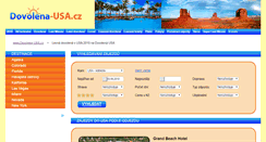 Desktop Screenshot of dovolena-usa.cz