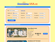 Tablet Screenshot of dovolena-usa.cz